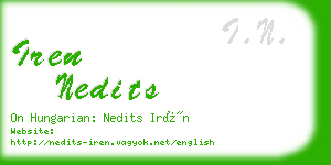 iren nedits business card